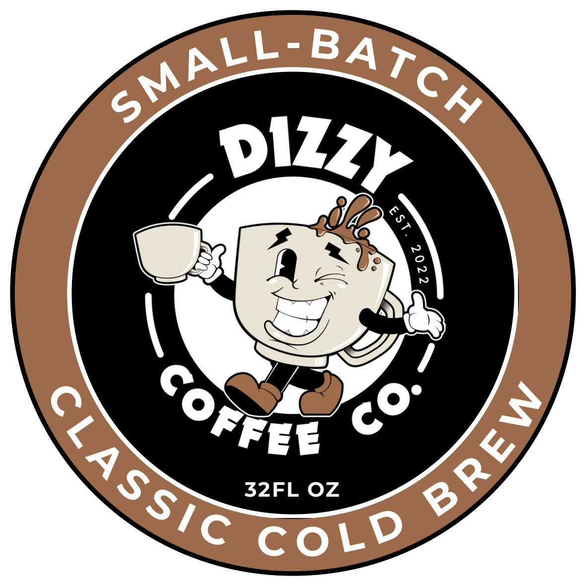 Dizzy Coffee Co. classic cold brew logo